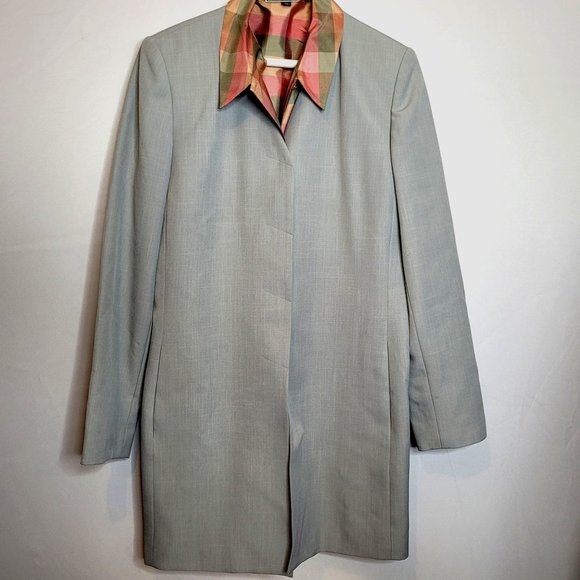 Travis Ayers Polyester Suit 3 Piece Jacket Pants Silk Sleeveless Blouse Size 10